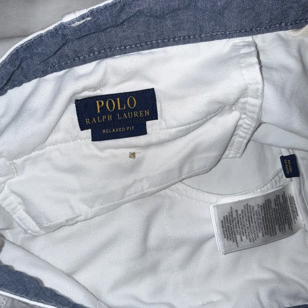 Polo Ralph Lauren Chino Shorts Mens‎ 40 White Stretch Performance Relaxed Fit